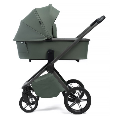 Коляска 2 в 1 Peppy Monaco Plus Oliva Green рама серая 01